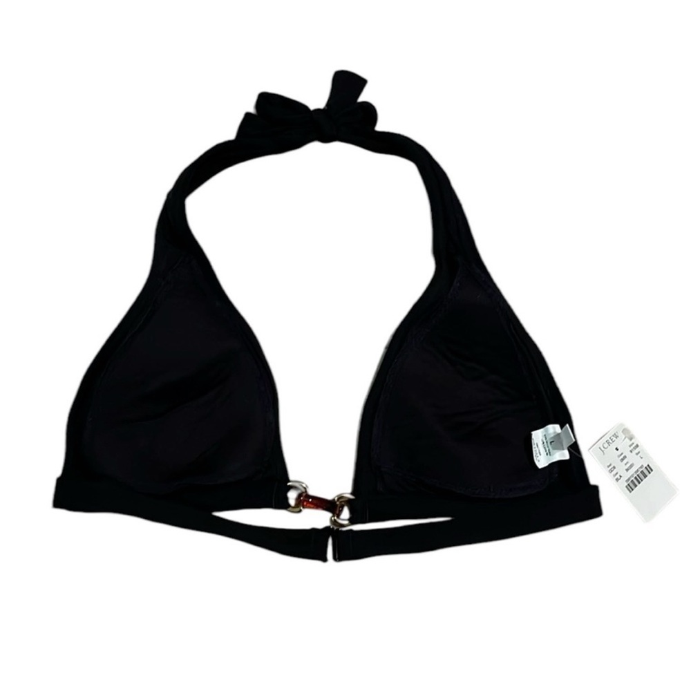 👙2/$66👙 Women's J. Crew Black Halter Bikini Top